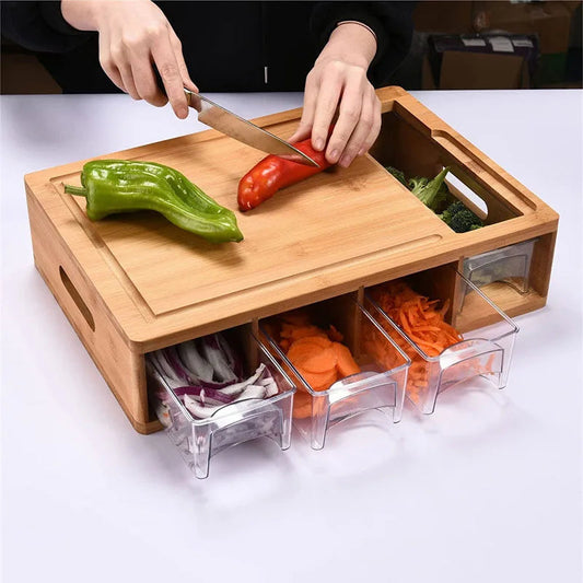 Solid Wood Cutting Board with Storage Drawer: A Smarter Way to Prep Your Meals