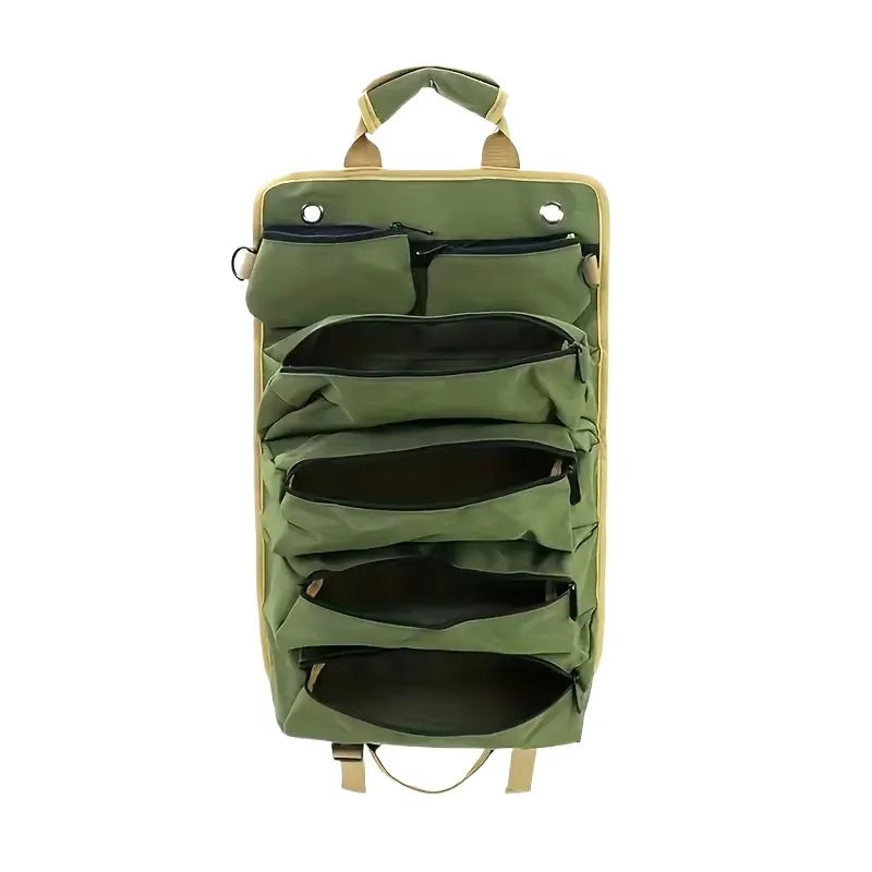 Multi-Purpose Tool Roll Bag – Heavy-Duty Portable Tool Organizer with Multiple Pockets for Hardware, Hand Tools, and Accessories