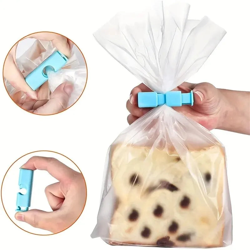 10-Pack Food Bag Sealing Clips – Reusable Plastic Snack Clips for Freshness & Moisture Protection