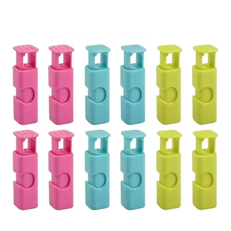 10-Pack Food Bag Sealing Clips – Reusable Plastic Snack Clips for Freshness & Moisture Protection