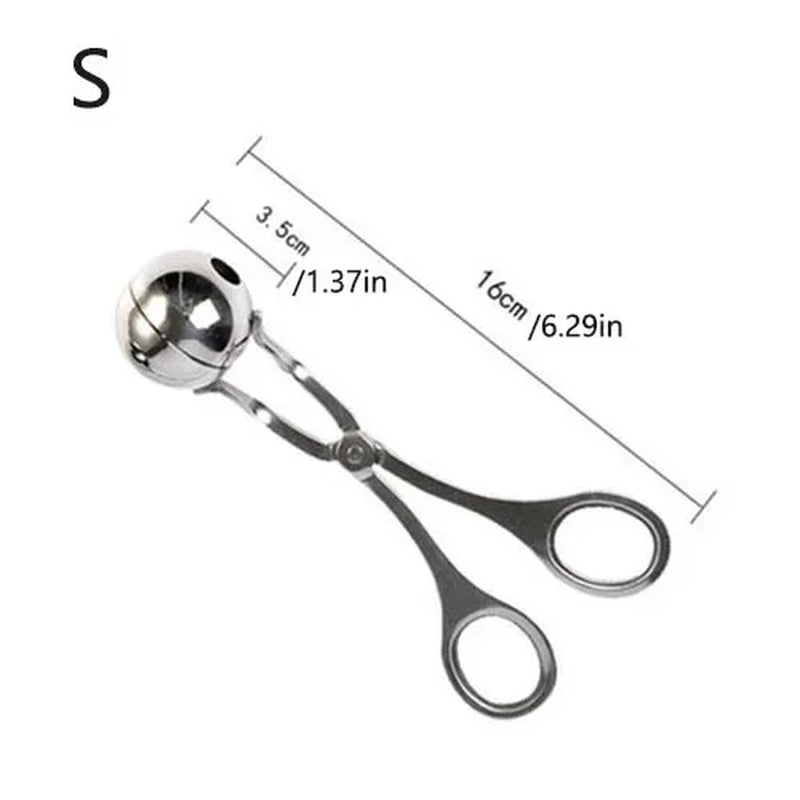 Stainless Steel Meatball Mold – DIY Kitchen Tool for Meatballs, Fish Balls & More