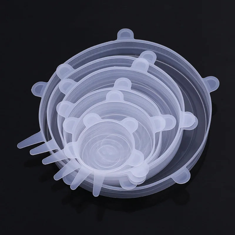 Reusable Silicone Stretch Lids – Airtight Food Covers for Bowls, Containers & Cookware