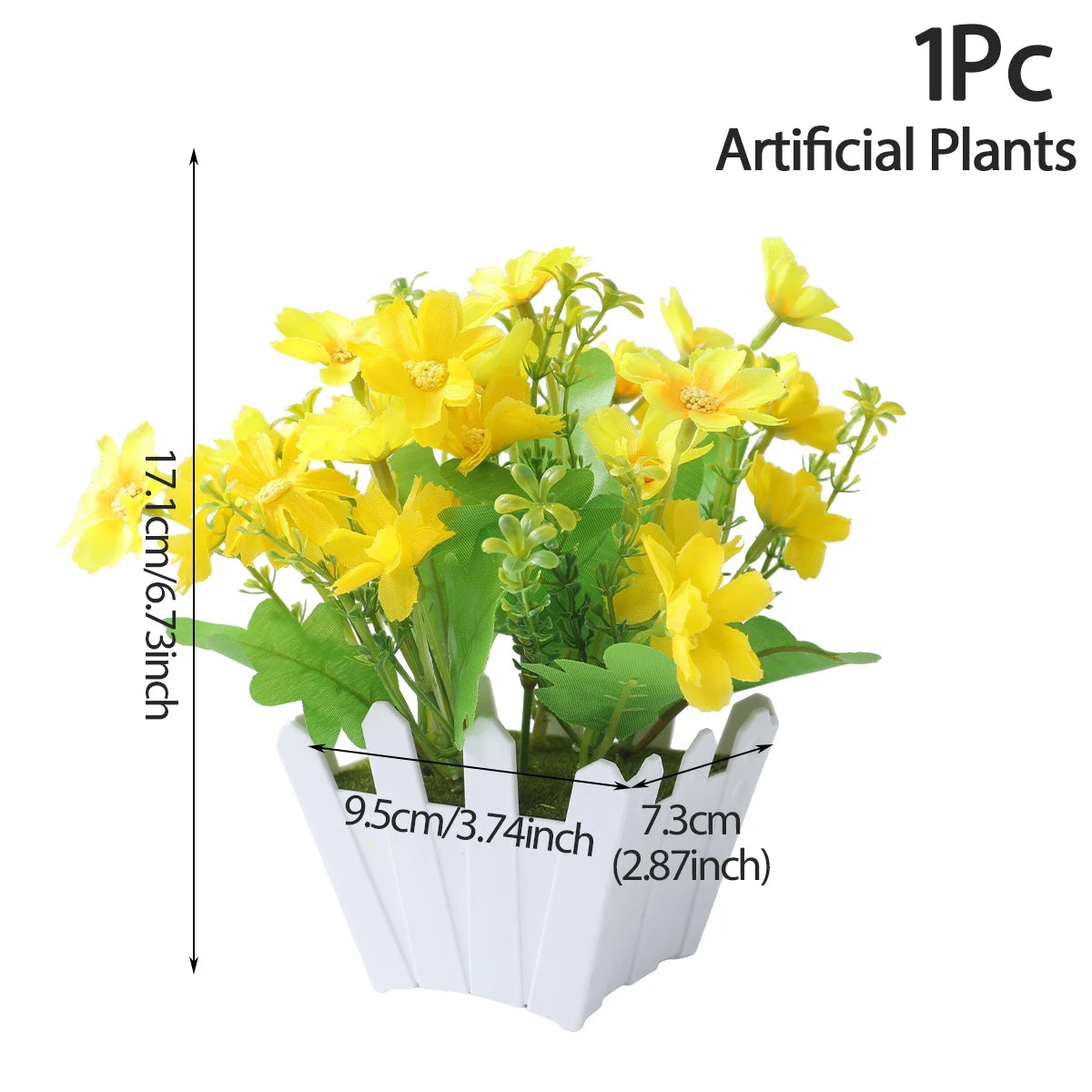 1/4Pcs Artificial Potted Plants – Mini Green Bonsai Tree & Grass Decor | Fake Flowers for Home, Garden, Wedding & Party Decoration