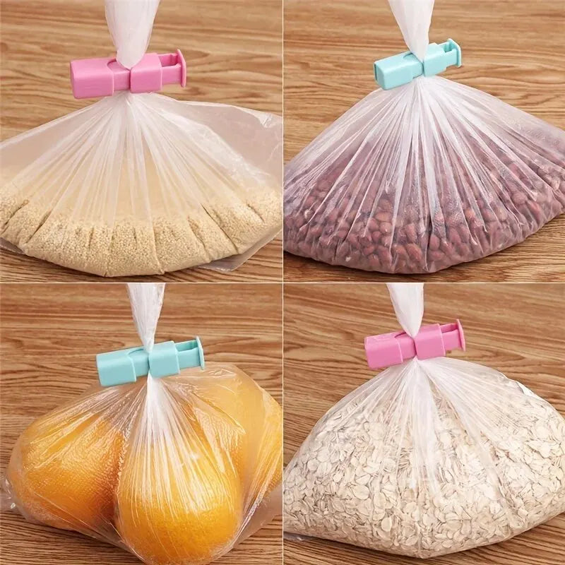 10-Pack Food Bag Sealing Clips – Reusable Plastic Snack Clips for Freshness & Moisture Protection