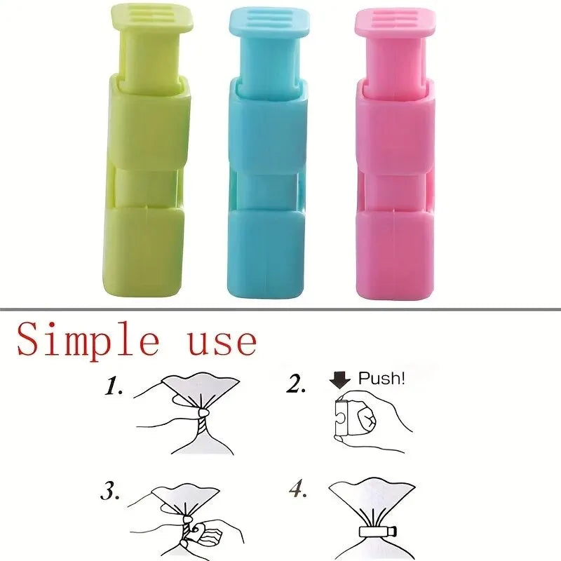 10-Pack Food Bag Sealing Clips – Reusable Plastic Snack Clips for Freshness & Moisture Protection