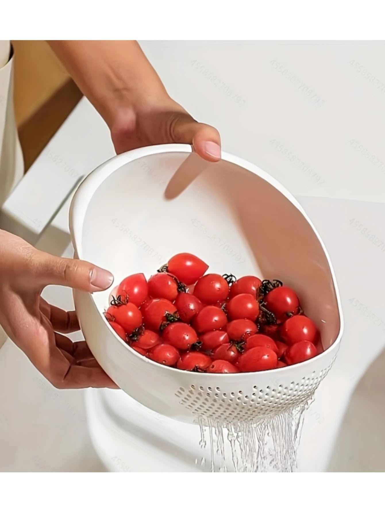 Multi-Purpose Rice & Produce Drain Basket – Kitchen Strainer for Rice, Fruits & Vegetables