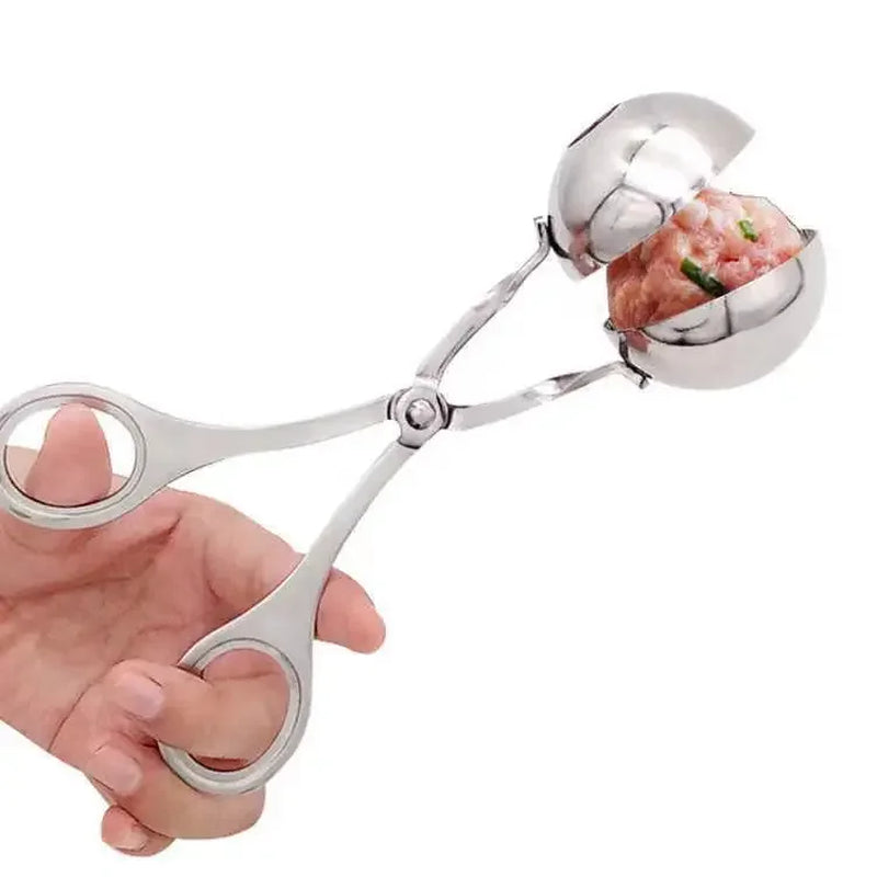Stainless Steel Meatball Mold – DIY Kitchen Tool for Meatballs, Fish Balls & More