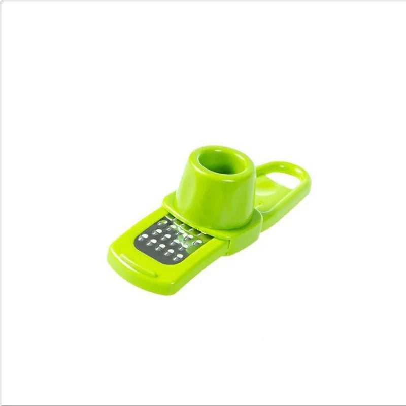 Mini Manual Garlic Grinder – Handheld Garlic Press & Masher for Kitchen, Creative Green Cooking Gadget