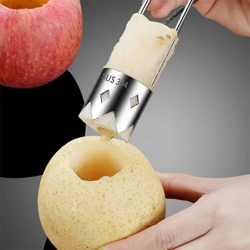 Durable 304 Stainless Steel Core Remover – Sharp Serrated Tool for Removing Fruit and Vegetable Cores