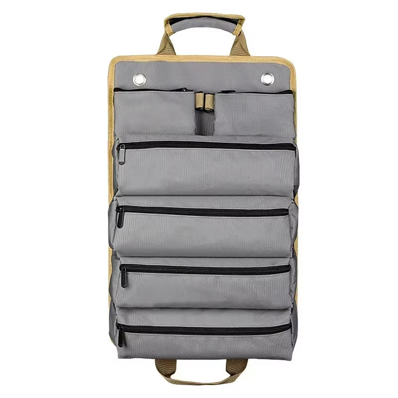 Multi-Purpose Tool Roll Bag – Heavy-Duty Portable Tool Organizer with Multiple Pockets for Hardware, Hand Tools, and Accessories