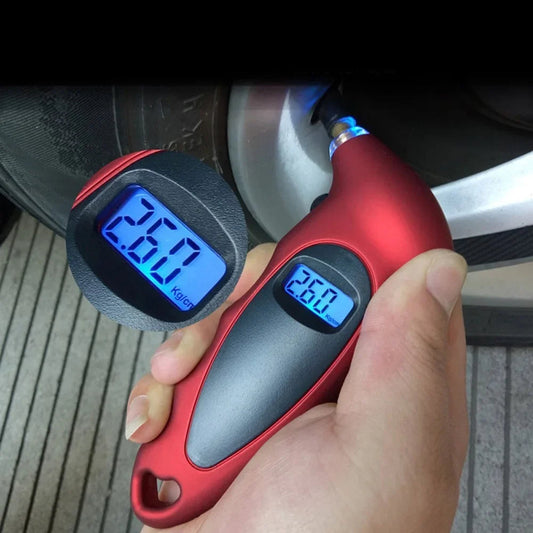 High-Precision Digital Tire Pressure Gauge with LCD Display – Backlit Air Pressure Monitor for Cars, Trucks & Motorcycles
