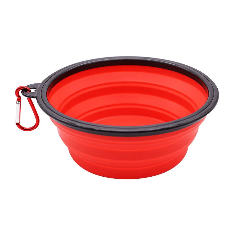 2-Pack Collapsible Silicone Dog Bowls – Durable, Rimless Travel Feeders for Pets