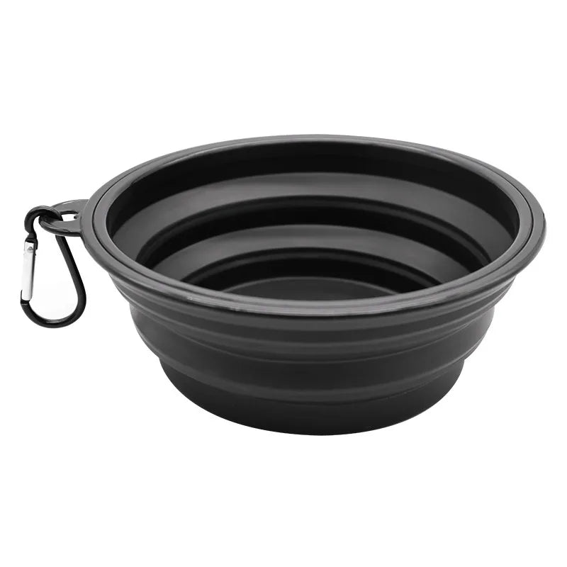 2-Pack Collapsible Silicone Dog Bowls – Durable, Rimless Travel Feeders for Pets