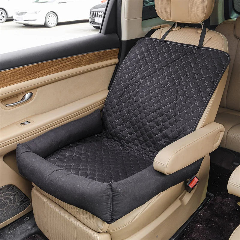 Waterproof Pet Car Seat Cover Carrier – Dog & Cat Travel Hammock, Folding Anti-Dirty Car Basket for Pets