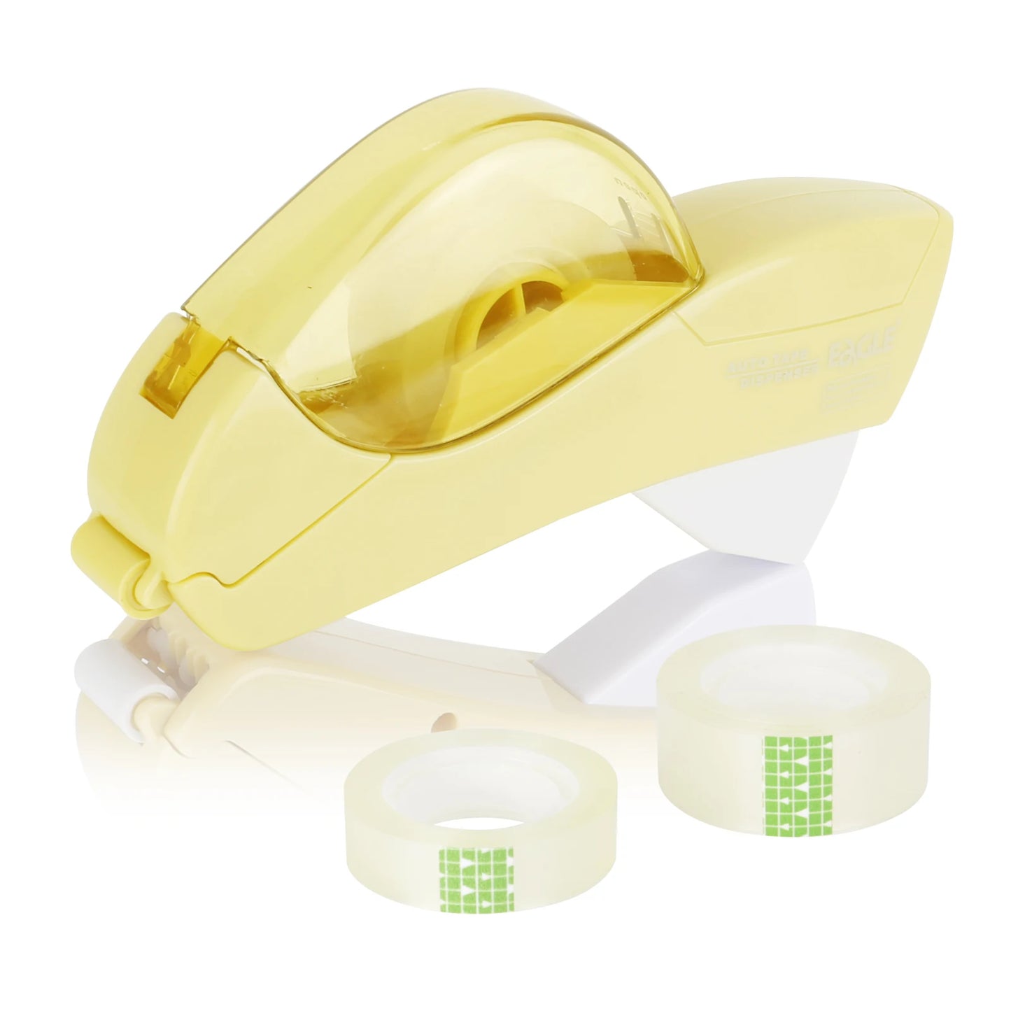 Manual Automatic Tape Dispenser with 2 Rolls – No Battery Needed | Easy Cutting for Crafting, Gift Wrapping & DIY Projects