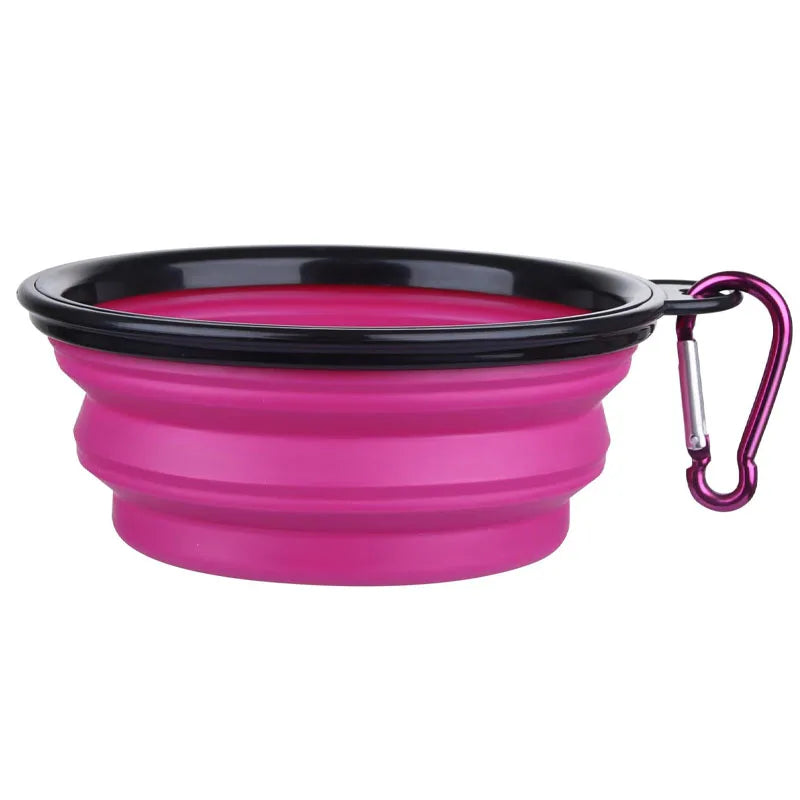 2-Pack Collapsible Silicone Dog Bowls – Durable, Rimless Travel Feeders for Pets