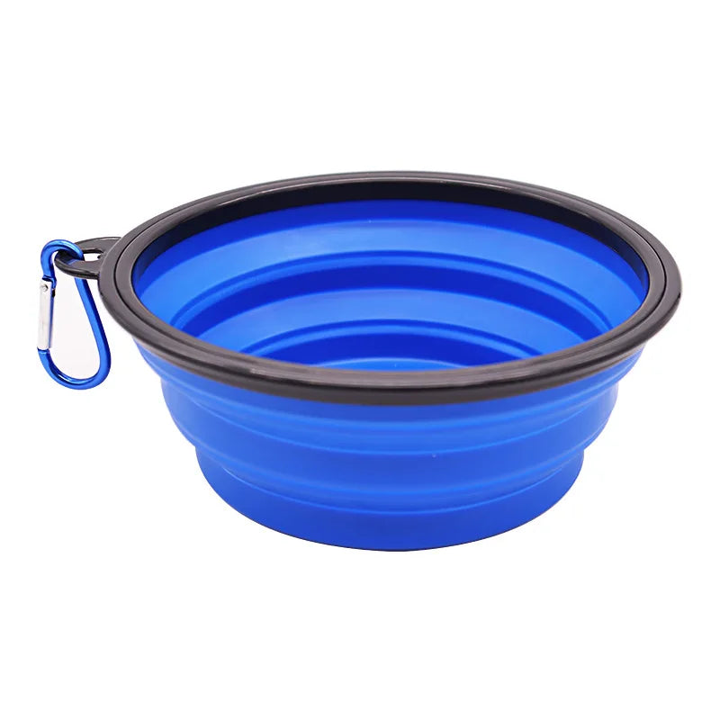 2-Pack Collapsible Silicone Dog Bowls – Durable, Rimless Travel Feeders for Pets