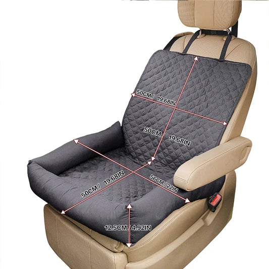 Waterproof Pet Car Seat Cover Carrier – Dog & Cat Travel Hammock, Folding Anti-Dirty Car Basket for Pets