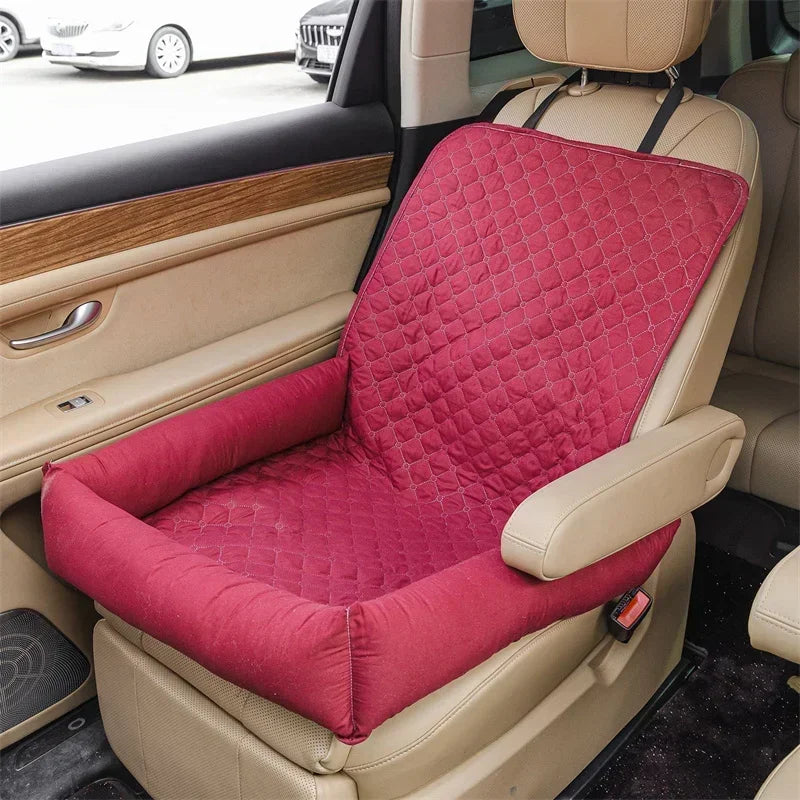 Waterproof Pet Car Seat Cover Carrier – Dog & Cat Travel Hammock, Folding Anti-Dirty Car Basket for Pets