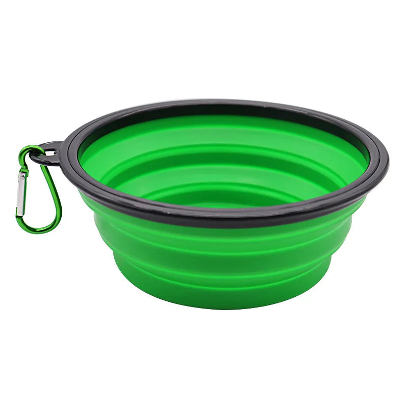 2-Pack Collapsible Silicone Dog Bowls – Durable, Rimless Travel Feeders for Pets