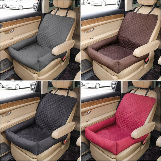 Waterproof Pet Car Seat Cover Carrier – Dog & Cat Travel Hammock, Folding Anti-Dirty Car Basket for Pets