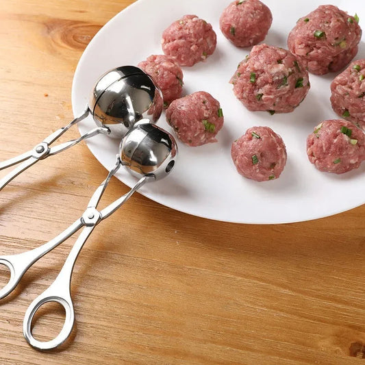 Stainless Steel Meatball Mold – DIY Kitchen Tool for Meatballs, Fish Balls & More