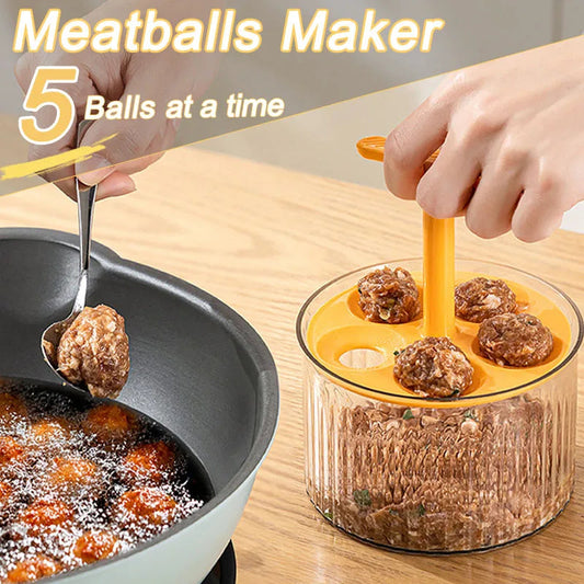 Meatball Maker Tool – Translucent Plastic Mold for Homemade Meatballs & More