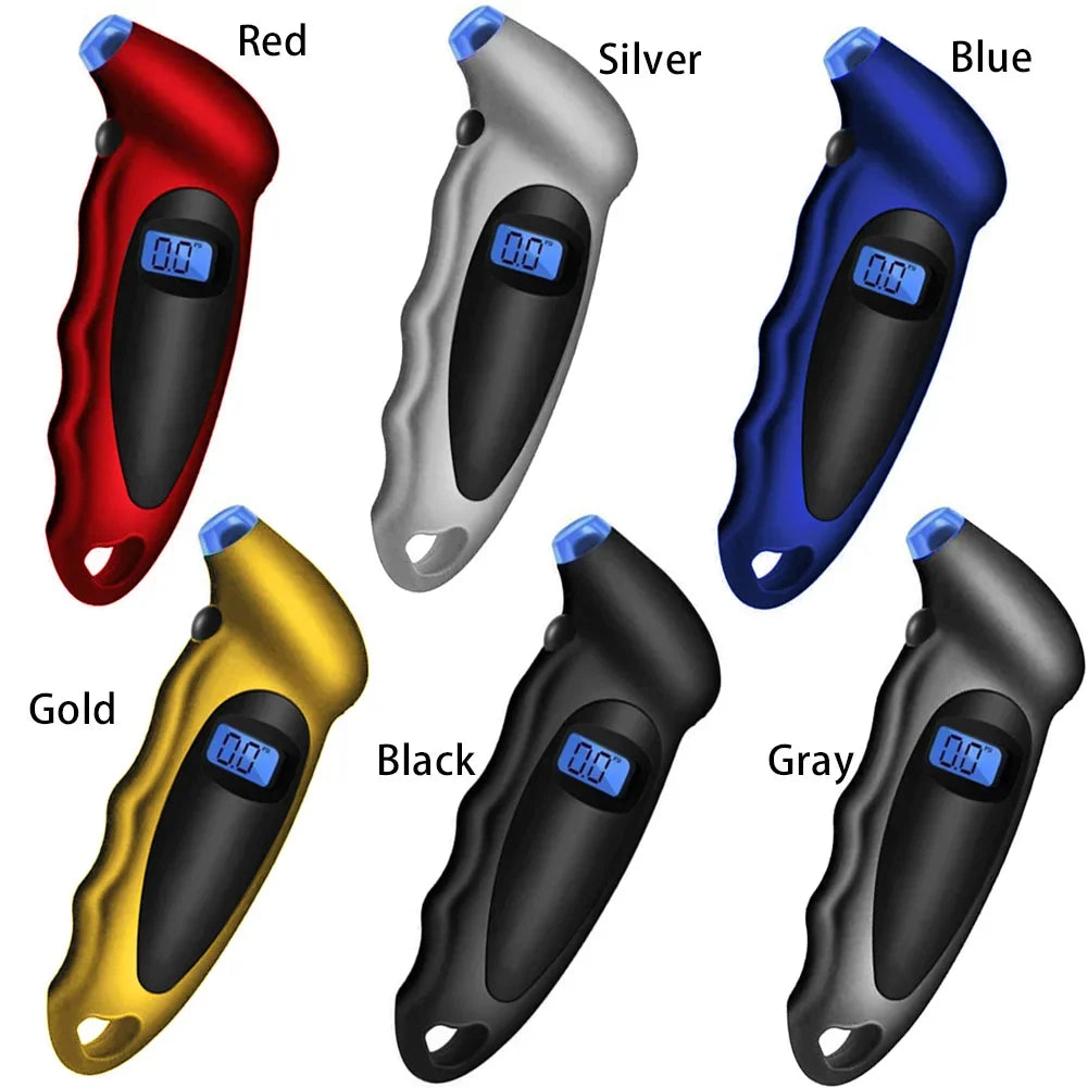 High-Precision Digital Tire Pressure Gauge with LCD Display – Backlit Air Pressure Monitor for Cars, Trucks & Motorcycles