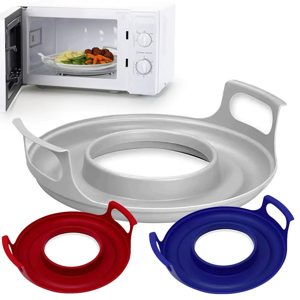 Heat-Resistant Microwave Bowl & Plate Holder – Safe Tray for Carrying Hot Food Safely
