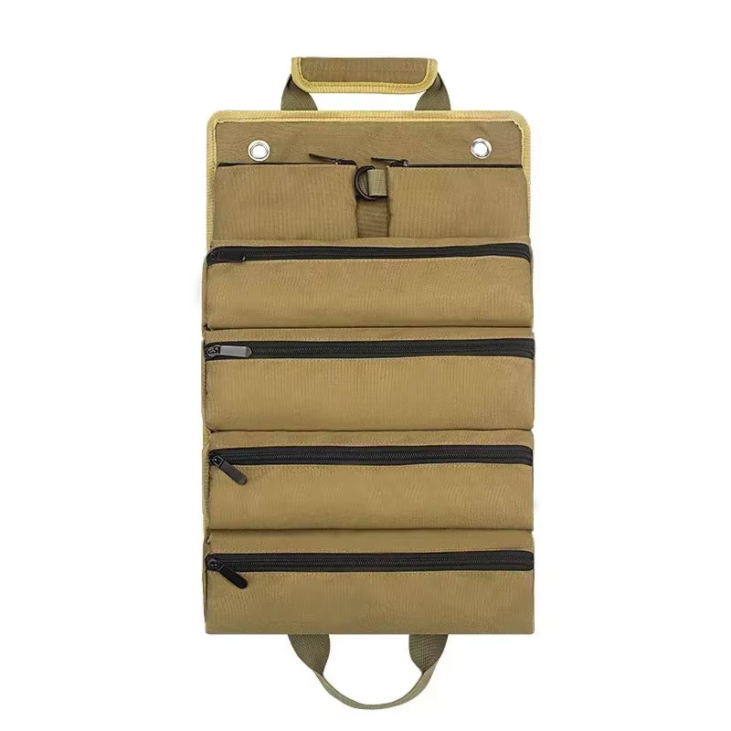 Multi-Purpose Tool Roll Bag – Heavy-Duty Portable Tool Organizer with Multiple Pockets for Hardware, Hand Tools, and Accessories
