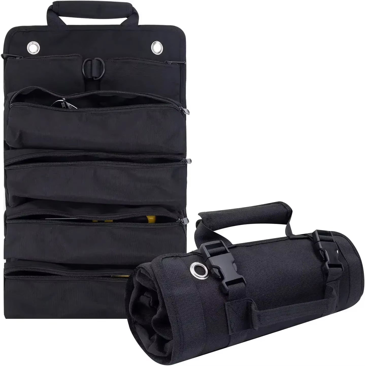 Multi-Purpose Tool Roll Bag – Heavy-Duty Portable Tool Organizer with Multiple Pockets for Hardware, Hand Tools, and Accessories