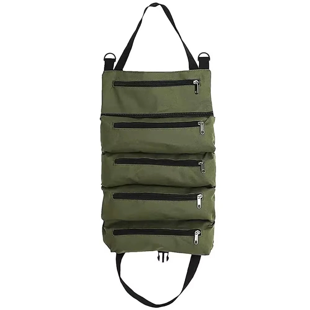 Multi-Purpose Tool Roll Bag – Heavy-Duty Portable Tool Organizer with Multiple Pockets for Hardware, Hand Tools, and Accessories